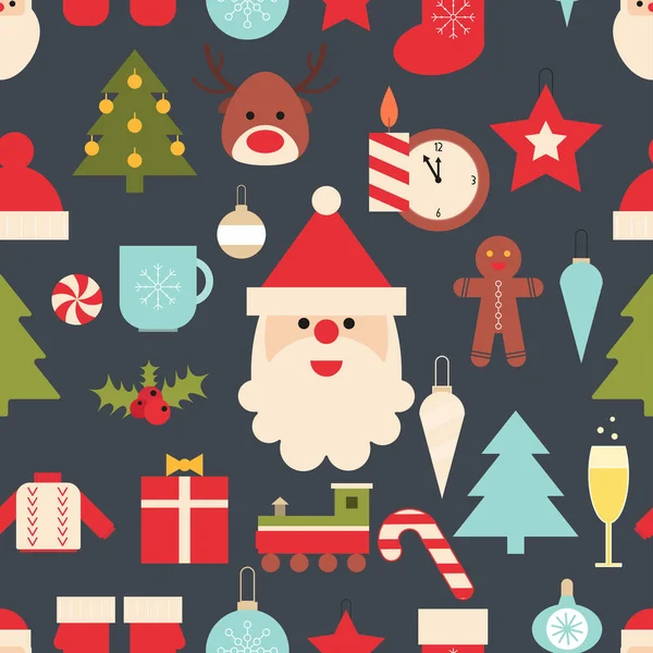 Joyeux motif de Noël — Image vectorielle