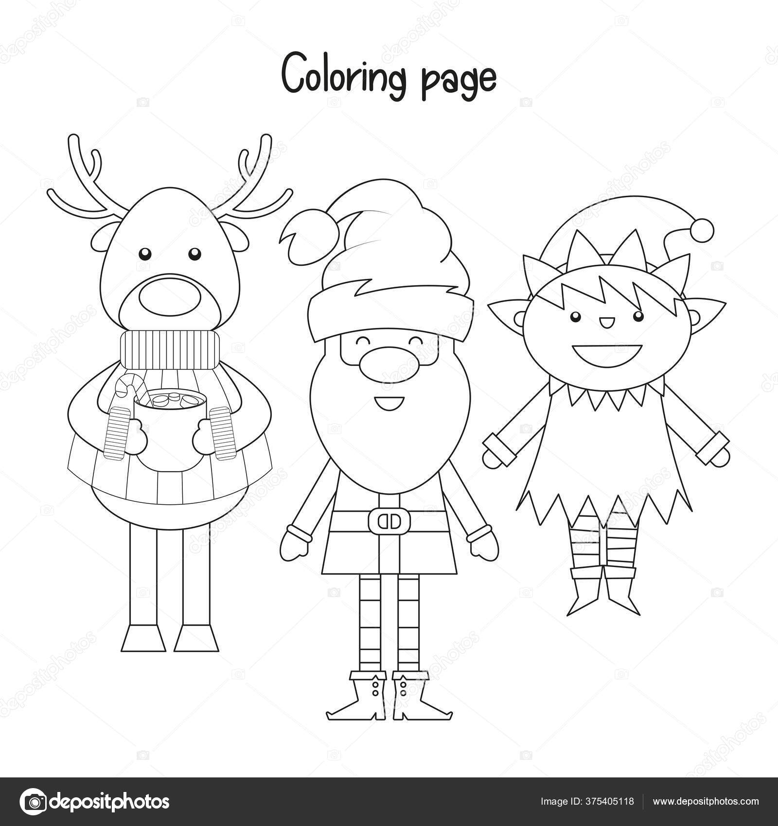 Desenhos de Natal para colorir e coloridos para imprimir  Santa coloring  pages, Christmas coloring sheets, Free christmas coloring pages