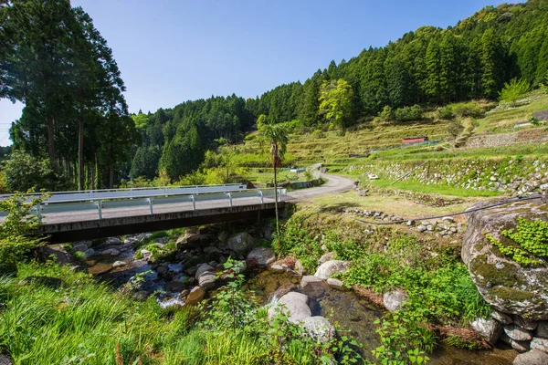 Landskapsutsikt Över Byn Stadsområdet Japan — Stockfoto