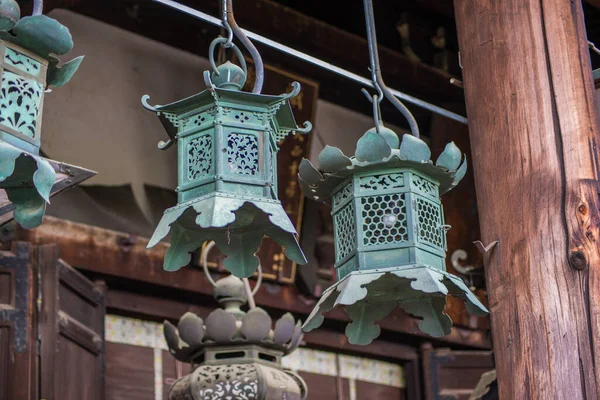 Lanterna Estilo Japonês Templo — Fotografia de Stock