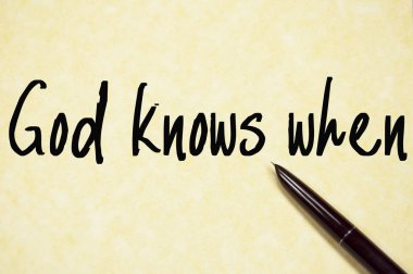 Kim bilir ne zaman kağıda yazın metin 