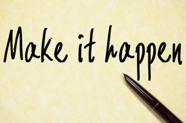 Metin yazma kağıt üzerinde her şeyi ayarla 