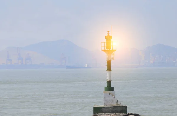 Solar light beacon — Stock Photo, Image