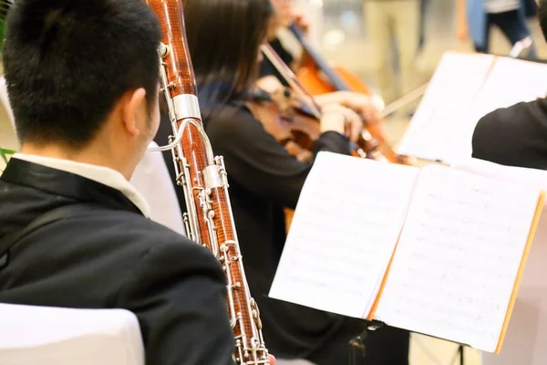 Orquesta Sinfónica en interior — Foto de Stock