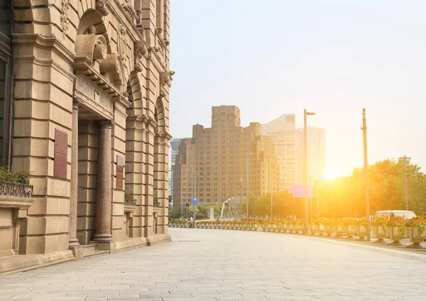 Shanghai Bund Stadtbild — Stockfoto