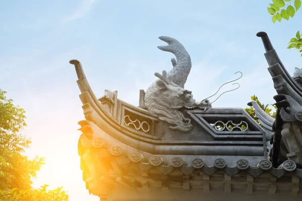 The roof of ancient Chinese Architecture — Stock Photo, Image