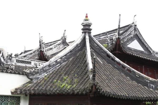 Стародавній китайський будівельний дах — стокове фото