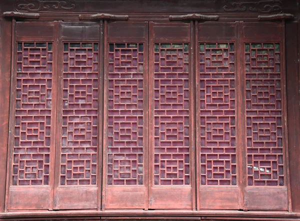 Chiński styl okna — Zdjęcie stockowe