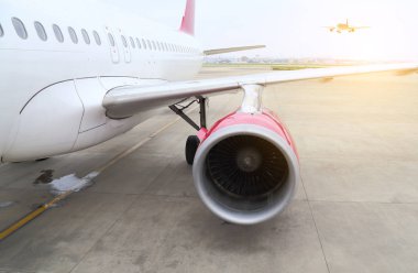 Sivil uçak arka plan