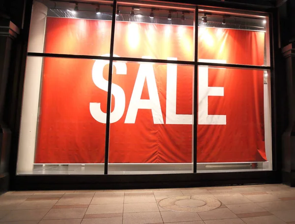 Mağaza pencerede satışı işareti — Stok fotoğraf
