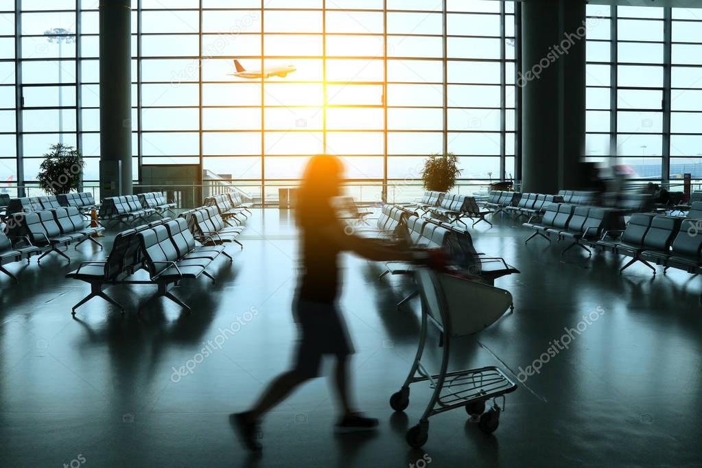 Airport hall background
