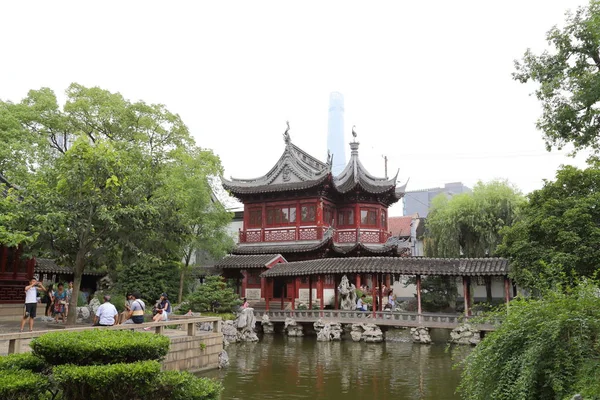 Kínai ősi épületben — Stock Fotó