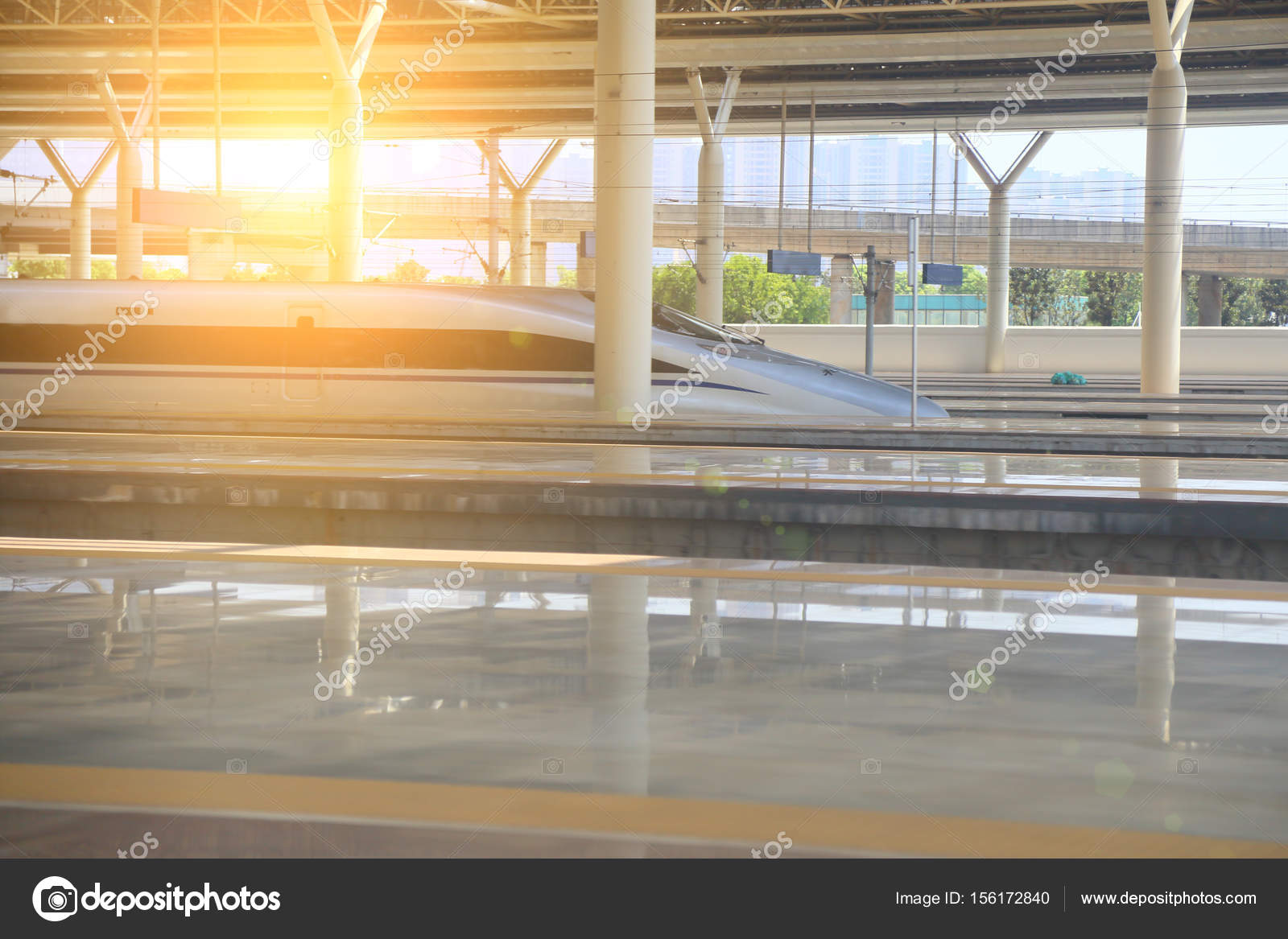 High speed train station — Stock Photo © flytosky11 #156172840