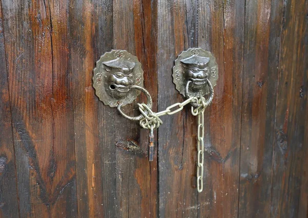 Lion bolt and lock — Stock Photo, Image