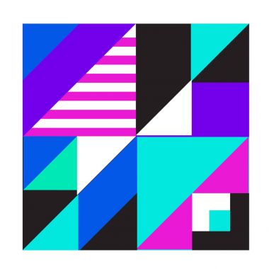 Trendy geometrik kaleydoskop öğeleri memphis tebrik kartları tasarımı. Retro tarzı doku, desen ve öğeleri. Modern soyut tasarım poster ve kapak şablonu