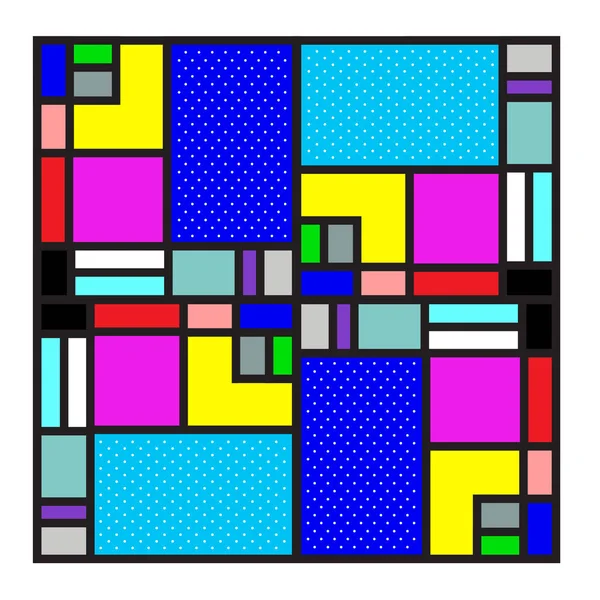 Ilustración Vectorial Geométrica Moda Con Elementos Texturas Coloridas Abstractas Diseño — Vector de stock