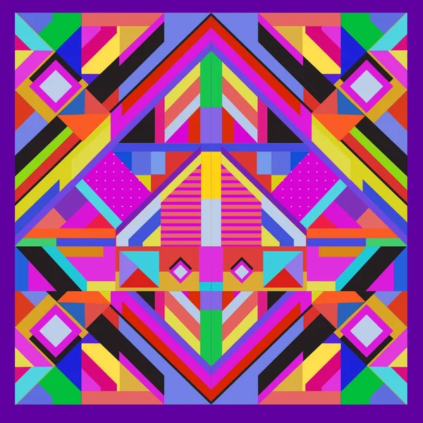 Trendy geometrik vektör çizim öğeleri ve soyut renkli dokular ile. Yaz tatil için poster, kart, broşür ve tanıtım şablon tasarlayın. Moda sanat baskı ve arka plan.