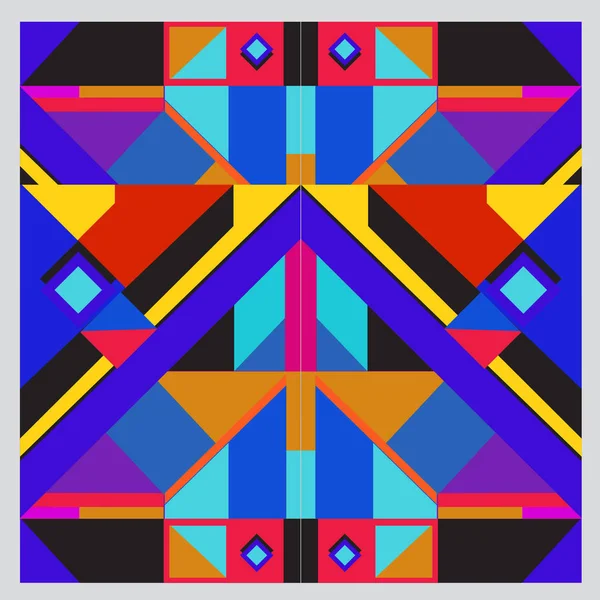 Модная Геометрическая Векторная Иллюстрация Элементами Абстрактными Красочными Текстурами Дизайн Плаката — стоковый вектор