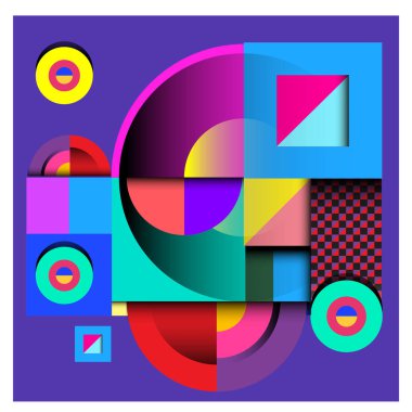 Modaya uygun curvy geometrik memphis öğeleri renkli bir tasarım. Retro 90s doku, desen ve öğeleri tarzı. Modern soyut kültür arka plan tasarımı ve kapak şablonu.