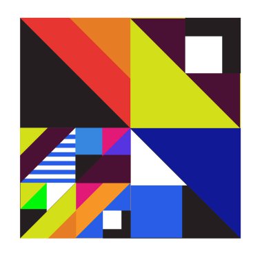 Trendy geometrik kaleydoskop öğeleri memphis tebrik kartları tasarımı. Retro tarzı doku, desen ve öğeleri. Modern soyut tasarım poster ve kapak şablonu