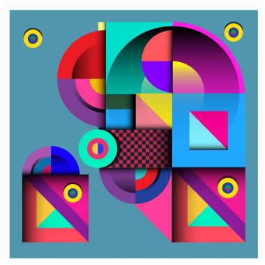 Modaya uygun curvy geometrik memphis öğeleri renkli bir tasarım. Retro 90s doku, desen ve öğeleri tarzı. Modern soyut kültür arka plan tasarımı ve kapak şablonu.