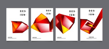 Renkli geometrik Tasarım poster ve kapak. En az geometrik desen degradeler arka planlar