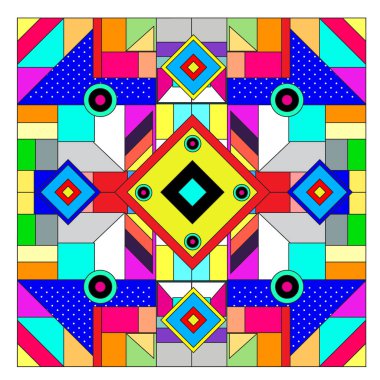 Trendy geometrik vektör çizim öğeleri ve soyut renkli dokular ile. Yaz tatil için poster, kart, broşür ve tanıtım şablon tasarlayın. Moda sanat baskı ve arka plan.