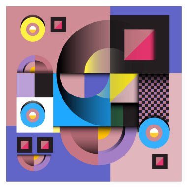 Modaya uygun curvy geometrik memphis öğeleri renkli bir tasarım. Retro 90s doku, desen ve öğeleri tarzı. Modern soyut kültür arka plan tasarımı ve kapak şablonu.