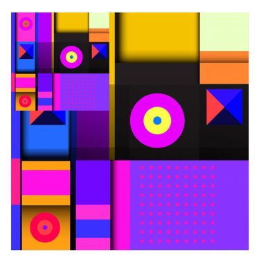 Trendy geometrik öğeleri memphis tasarımı renkli ve parlak. Retro 90s doku, desen ve öğeleri tarzı. Modern arka plan tasarımı ve kapak şablonu.