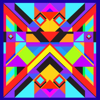 Trendy geometrik vektör çizim öğeleri ve soyut renkli dokular ile. Yaz tatil için poster, kart, broşür ve tanıtım şablon tasarlayın. Moda sanat baskı ve arka plan.