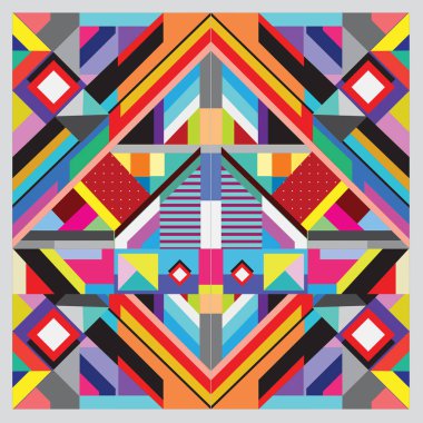 Trendy geometrik vektör çizim öğeleri ve soyut renkli dokular ile. Yaz tatil için poster, kart, broşür ve tanıtım şablon tasarlayın. Moda sanat baskı ve arka plan.