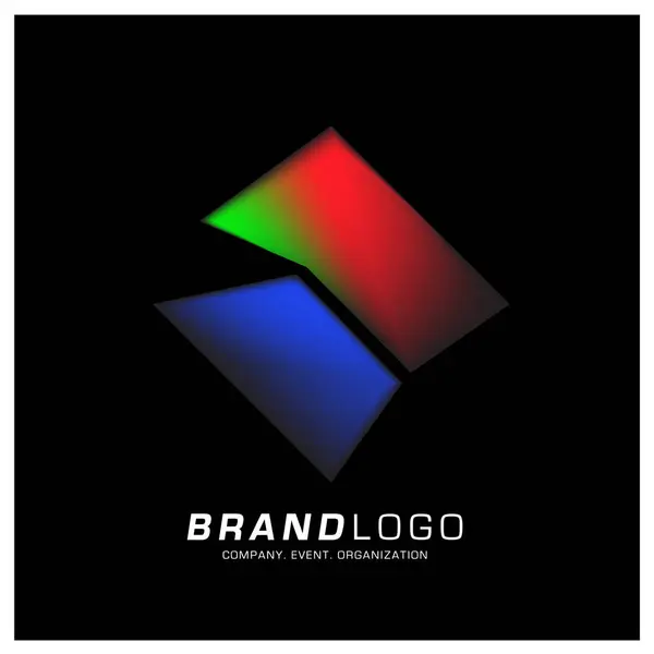 Vector Simple Geometric Logo Design — Stock Vector
