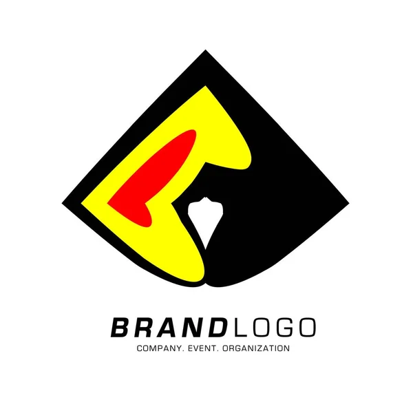 Vettore Colorato Liquido Disegno Astratto Logo — Vettoriale Stock