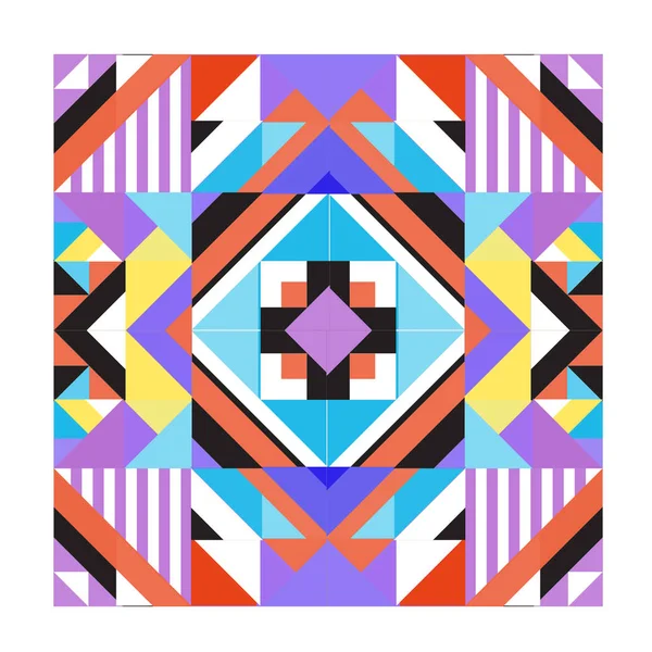 Trendy geometrik kaleydoskop öğeleri memphis tebrik kartları tasarımı. Retro tarzı doku, desen ve öğeleri. Modern soyut tasarım poster ve kapak şablonu