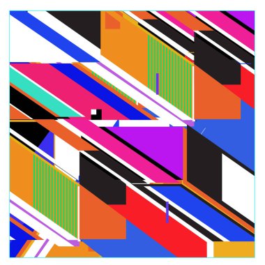 Trendy geometrik öğeleri memphis desen. Retro tarzı doku, desen ve öğeleri. Borneo Endonezya kültür modern soyut tasarım