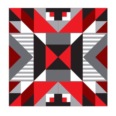 Trendy geometrik kaleydoskop öğeleri memphis tebrik kartları tasarımı. Retro tarzı doku, desen ve öğeleri. Modern soyut tasarım poster ve kapak şablonu