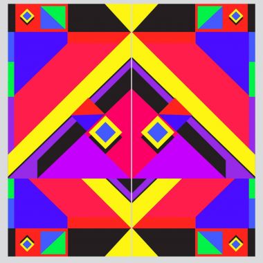 Trendy geometrik vektör çizim öğeleri ve soyut renkli dokular ile. Yaz tatil için poster, kart, broşür ve tanıtım şablon tasarlayın. Moda sanat baskı ve arka plan.