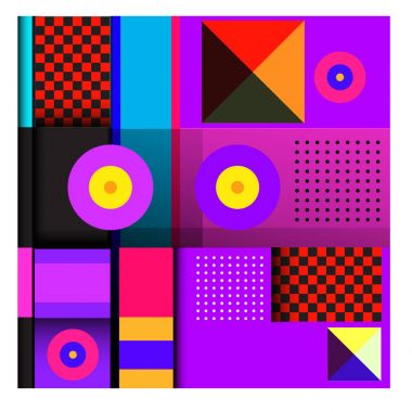 Trendy geometrik öğeleri memphis tasarımı renkli ve parlak. Retro 90s doku, desen ve öğeleri tarzı. Modern arka plan tasarımı ve kapak şablonu.