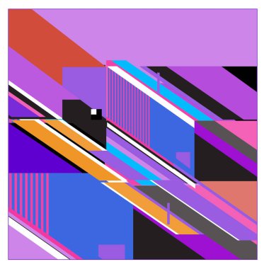 Trendy geometrik öğeleri memphis desen. Retro tarzı doku, desen ve öğeleri. Borneo Endonezya kültür modern soyut tasarım