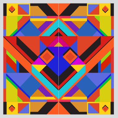 Trendy geometrik vektör çizim öğeleri ve soyut renkli dokular ile. Yaz tatil için poster, kart, broşür ve tanıtım şablon tasarlayın. Moda sanat baskı ve arka plan.