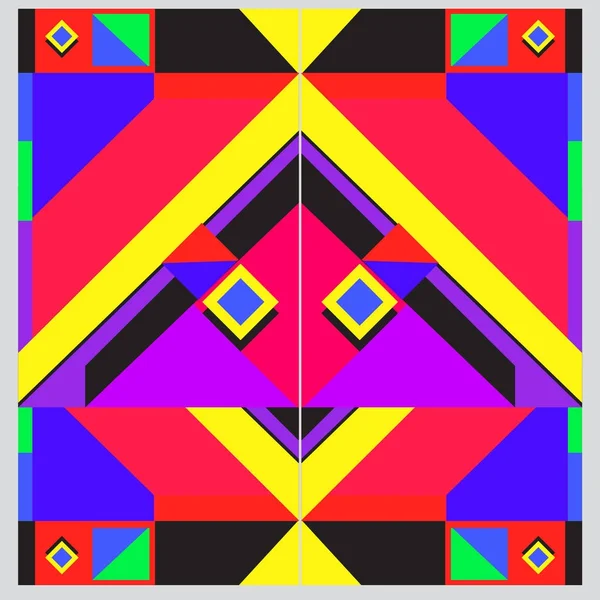 Ilustração Vetorial Geométrica Moderna Com Elementos Texturas Coloridas Abstratas Design — Vetor de Stock