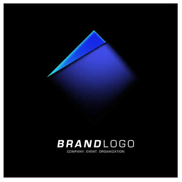 Vektör Basit Geometrik Logo Tasarımı — Stok Vektör