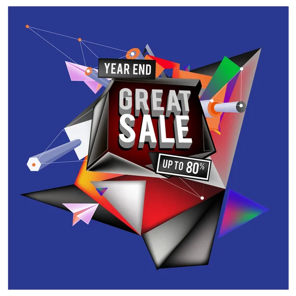 Vector Abstract Great Sale Discount — Stock Vector