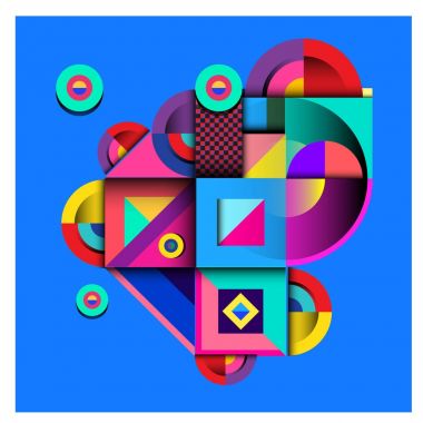 Modaya uygun curvy geometrik memphis öğeleri renkli bir tasarım. Retro 90s doku, desen ve öğeleri tarzı. Modern soyut kültür arka plan tasarımı ve kapak şablonu.