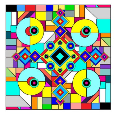 Trendy geometrik vektör çizim öğeleri ve soyut renkli dokular ile. Yaz tatil için poster, kart, broşür ve tanıtım şablon tasarlayın. Moda sanat baskı ve arka plan.