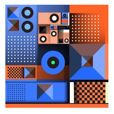 Trendy geometrik öğeleri memphis tasarımı renkli ve parlak. Retro 90s doku, desen ve öğeleri tarzı. Modern arka plan tasarımı ve kapak şablonu.