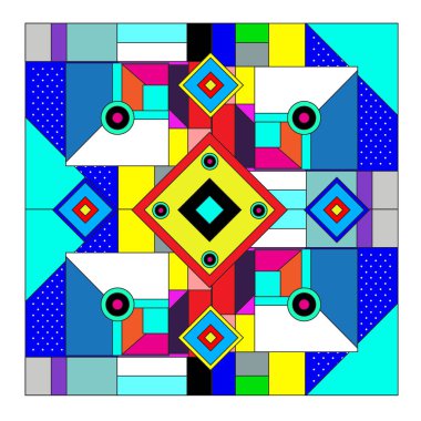 Trendy geometrik vektör çizim öğeleri ve soyut renkli dokular ile. Yaz tatil için poster, kart, broşür ve tanıtım şablon tasarlayın. Moda sanat baskı ve arka plan.