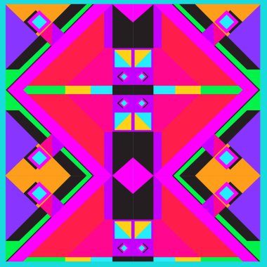 Trendy geometrik vektör çizim öğeleri ve soyut renkli dokular ile. Yaz tatil için poster, kart, broşür ve tanıtım şablon tasarlayın. Moda sanat baskı ve arka plan.