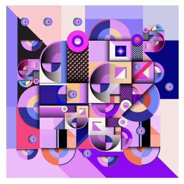 Modaya uygun curvy geometrik memphis öğeleri renkli bir tasarım. Retro 90s doku, desen ve öğeleri tarzı. Modern soyut kültür arka plan tasarımı ve kapak şablonu.