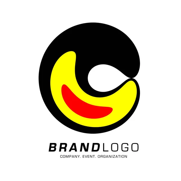 Vector Líquido Colorido Diseño Del Logotipo Abstracto — Archivo Imágenes Vectoriales